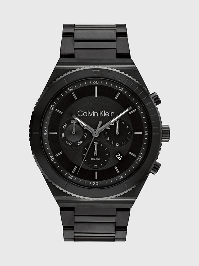 black zegarek - ck fearless dla mężczyźni - calvin klein