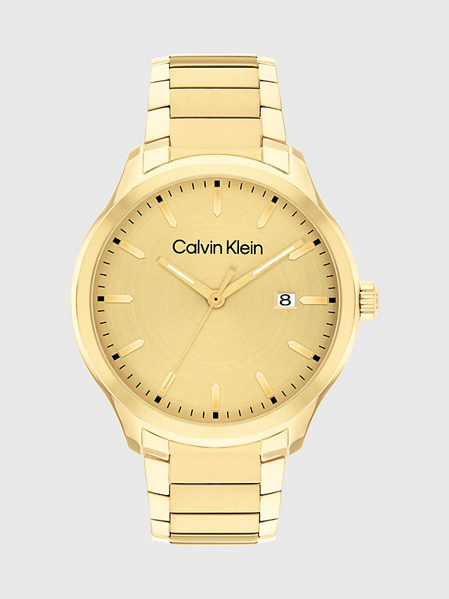 gold armbanduhr - ck define für herren - calvin klein