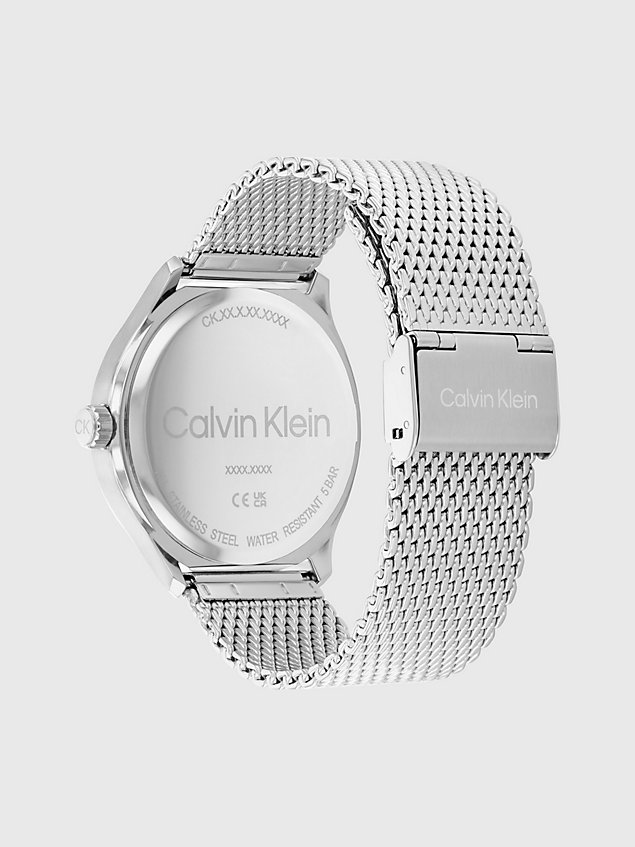 silver horloge - ck define voor heren - calvin klein