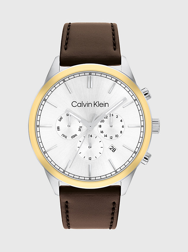 brown horloge - ck infinite voor heren - calvin klein