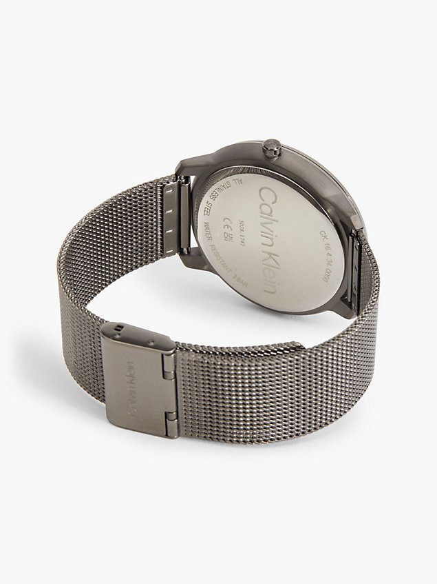 grey armbanduhr - iconic mesh für unisex - calvin klein