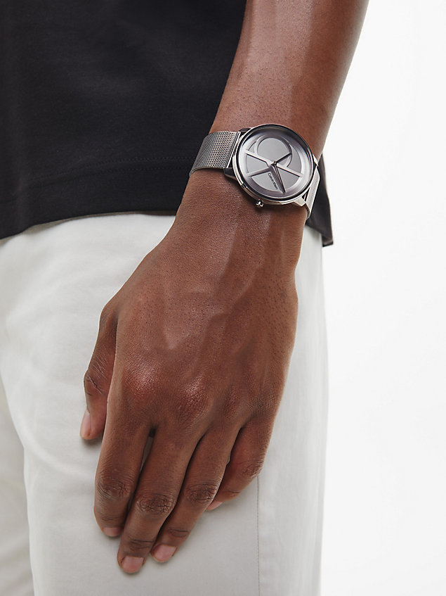 grey zegarek - iconic mesh dla unisex - calvin klein