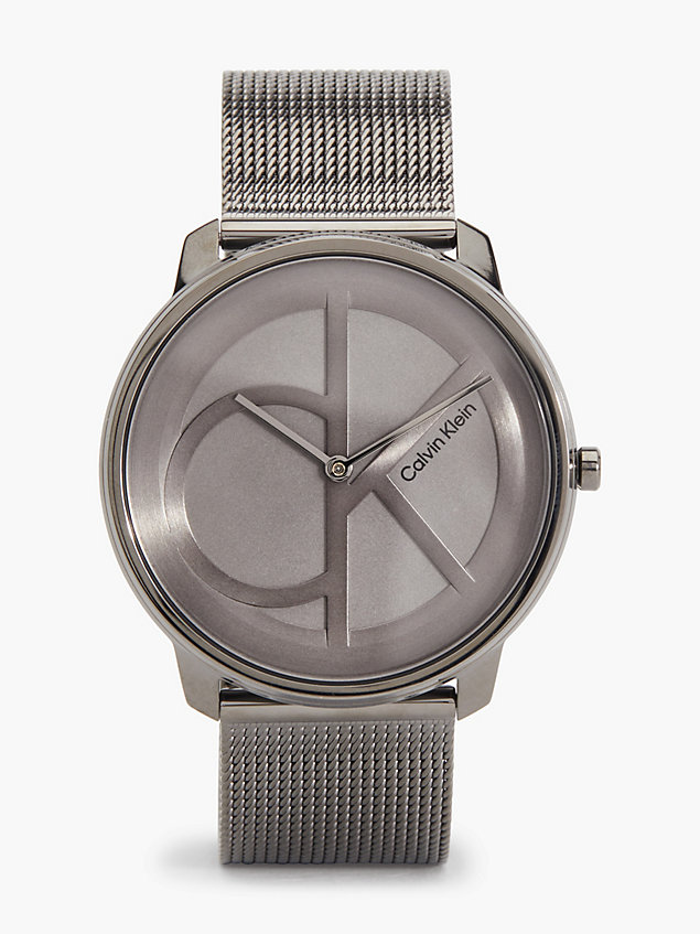 grey horloge - iconic mesh voor unisex - calvin klein