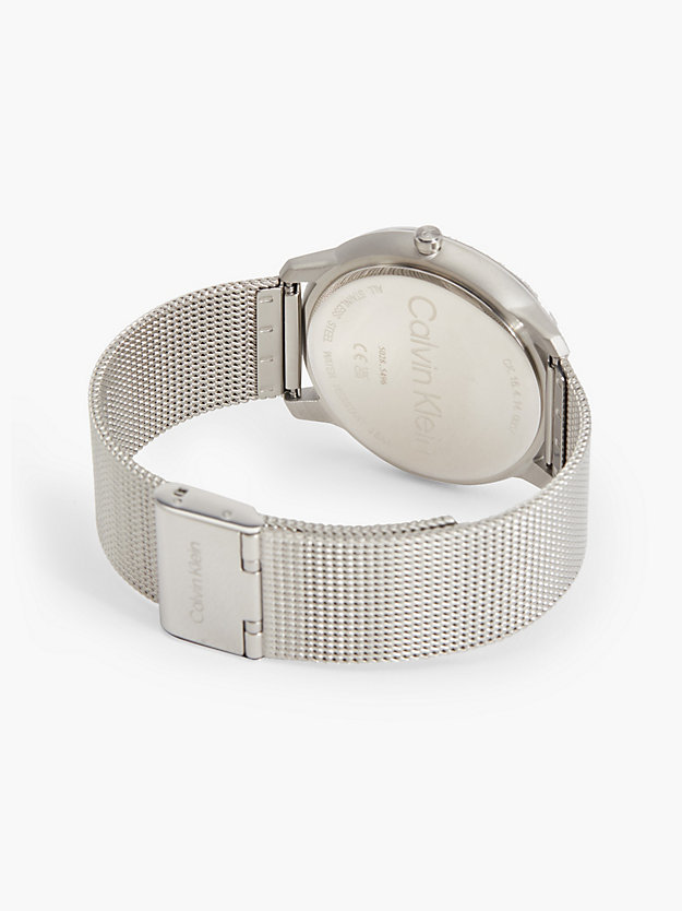 SILVER Watch - Iconic Mesh for unisex CALVIN KLEIN