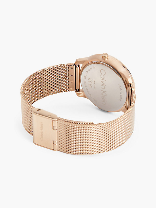 gold watch - iconic mesh for unisex calvin klein