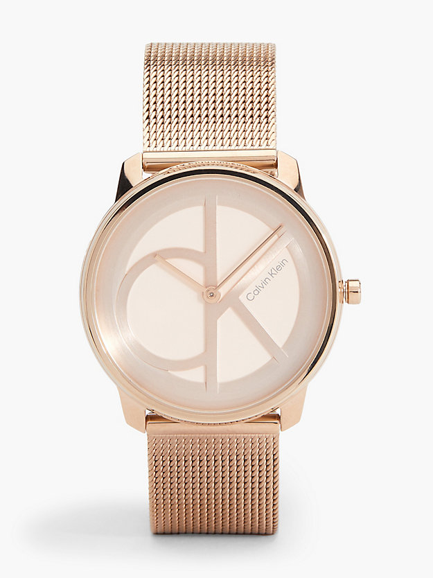 CARNATION GOLD Watch - Iconic Mesh for unisex CALVIN KLEIN