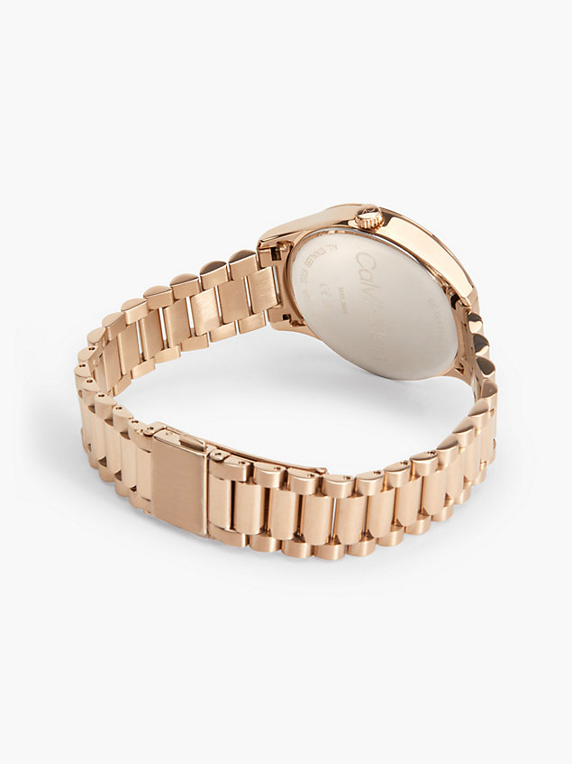 gold armbanduhr - iconic bracelet für unisex - calvin klein