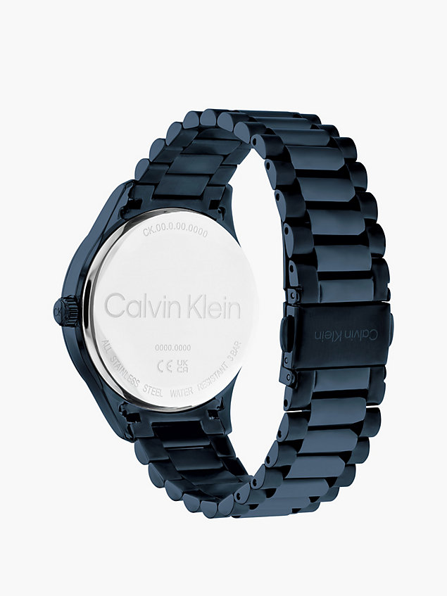 blue armbanduhr - iconic für unisex - calvin klein