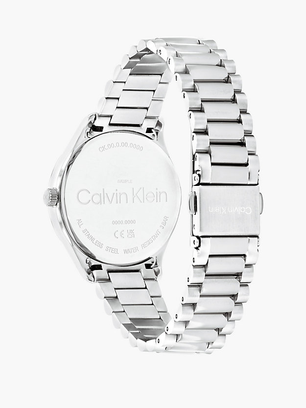 silver horloge - iconic voor unisex - calvin klein
