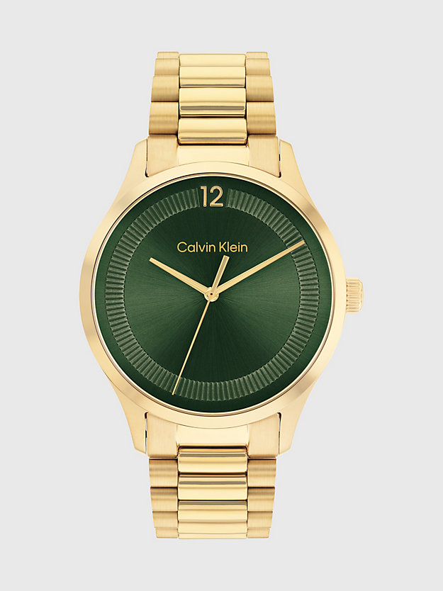 gold zegarek - ck iconic dla unisex - calvin klein