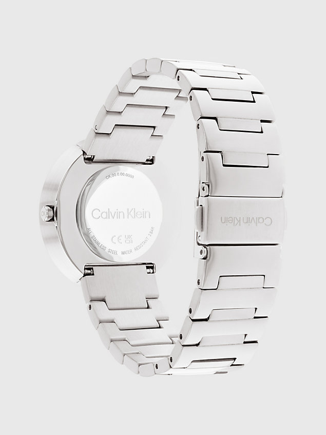 silver zegarek - ck eccentric dla unisex - calvin klein