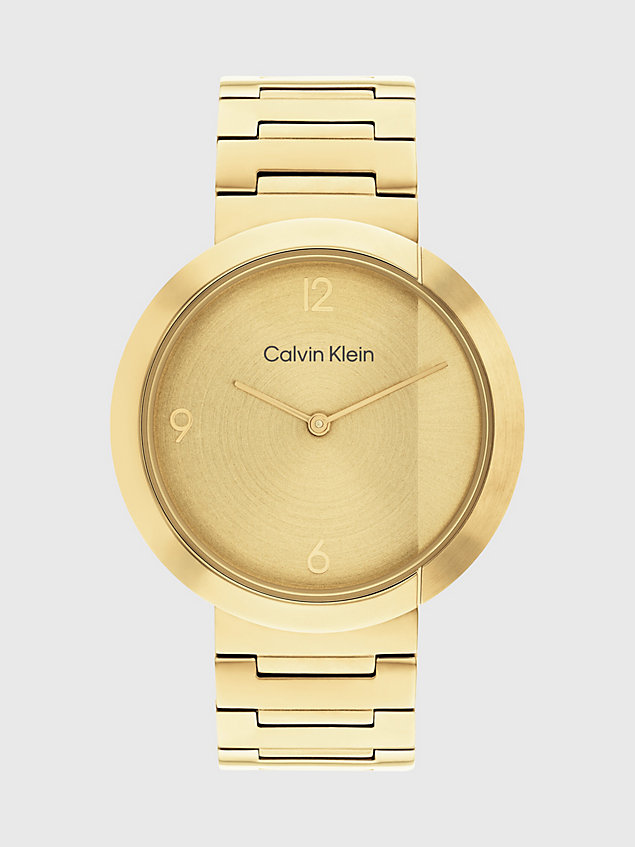 gold zegarek - ck eccentric dla unisex - calvin klein