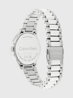 silver watch - ck iconic for adults gender inclusive calvin klein