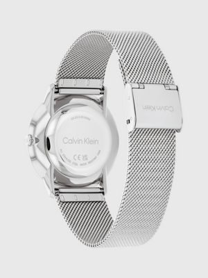 silver watch - exceptional for adults gender inclusive calvin klein