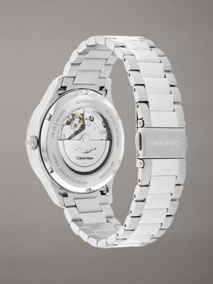 silver watch - ck iconic for adults gender inclusive calvin klein