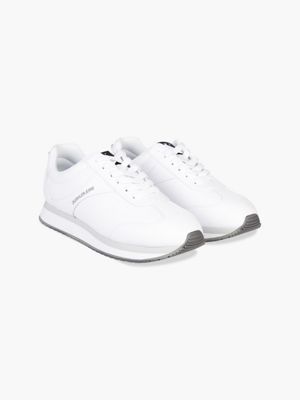 calvin klein white slip on shoes