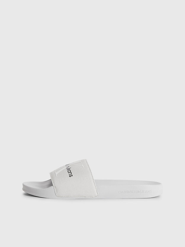 OYSTER MUSHROOM Recycled Canvas Sliders for men CALVIN KLEIN JEANS