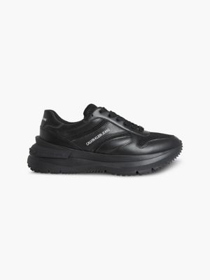 all black calvin klein trainers