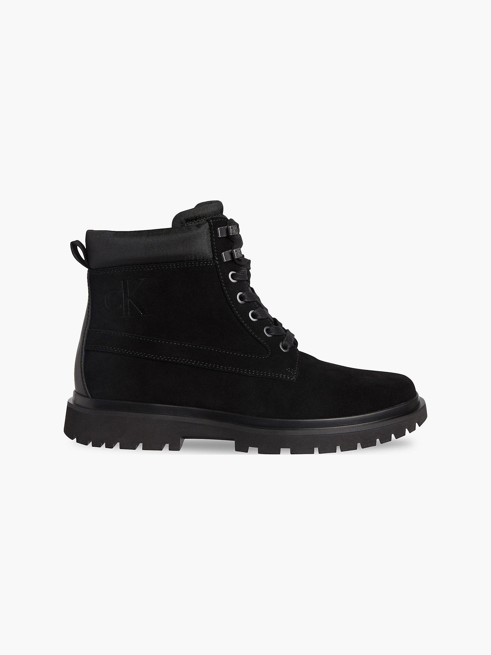 Black Suede Boots undefined men Calvin Klein