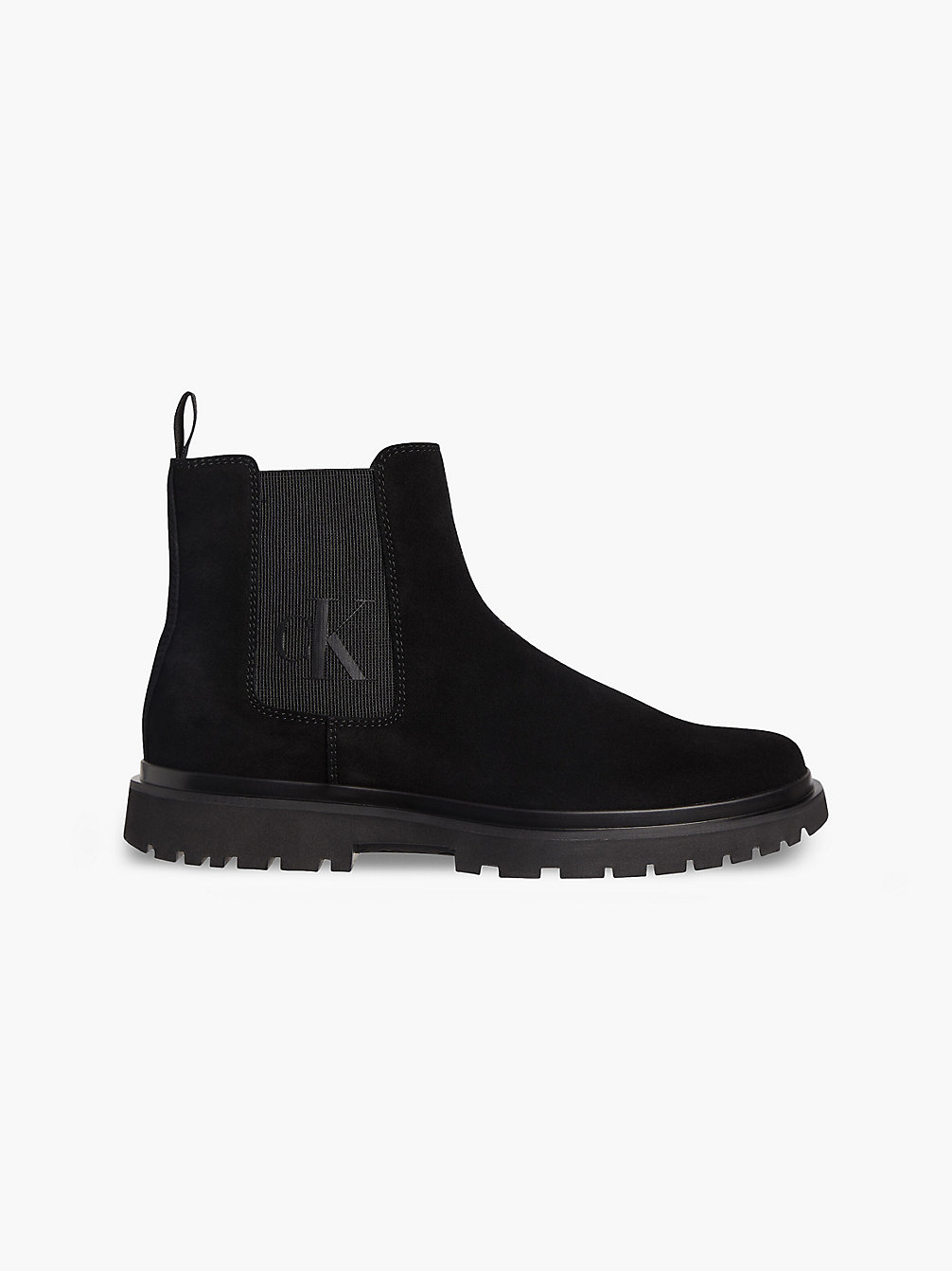 BLACK Suede Chelsea Boots undefined men Calvin Klein