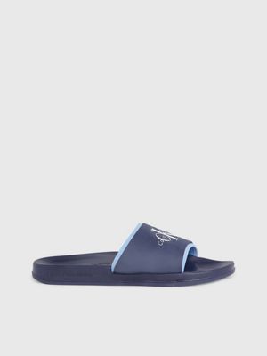 Mens leather best sale sliders sale