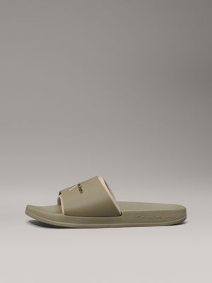 mermaid/eggshell logo sliders for men calvin klein jeans