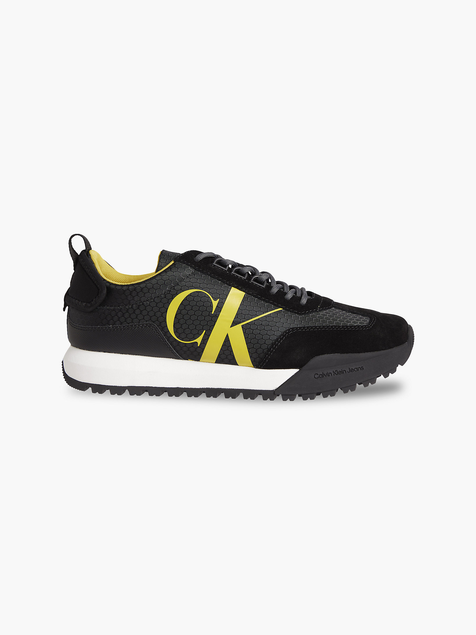 Black/dune Yellow Recycled Trainers undefined men Calvin Klein
