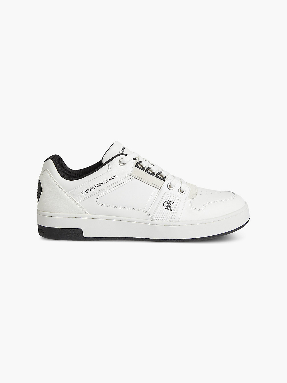 BRIGHT WHITE Leder-Sneakers undefined Herren Calvin Klein