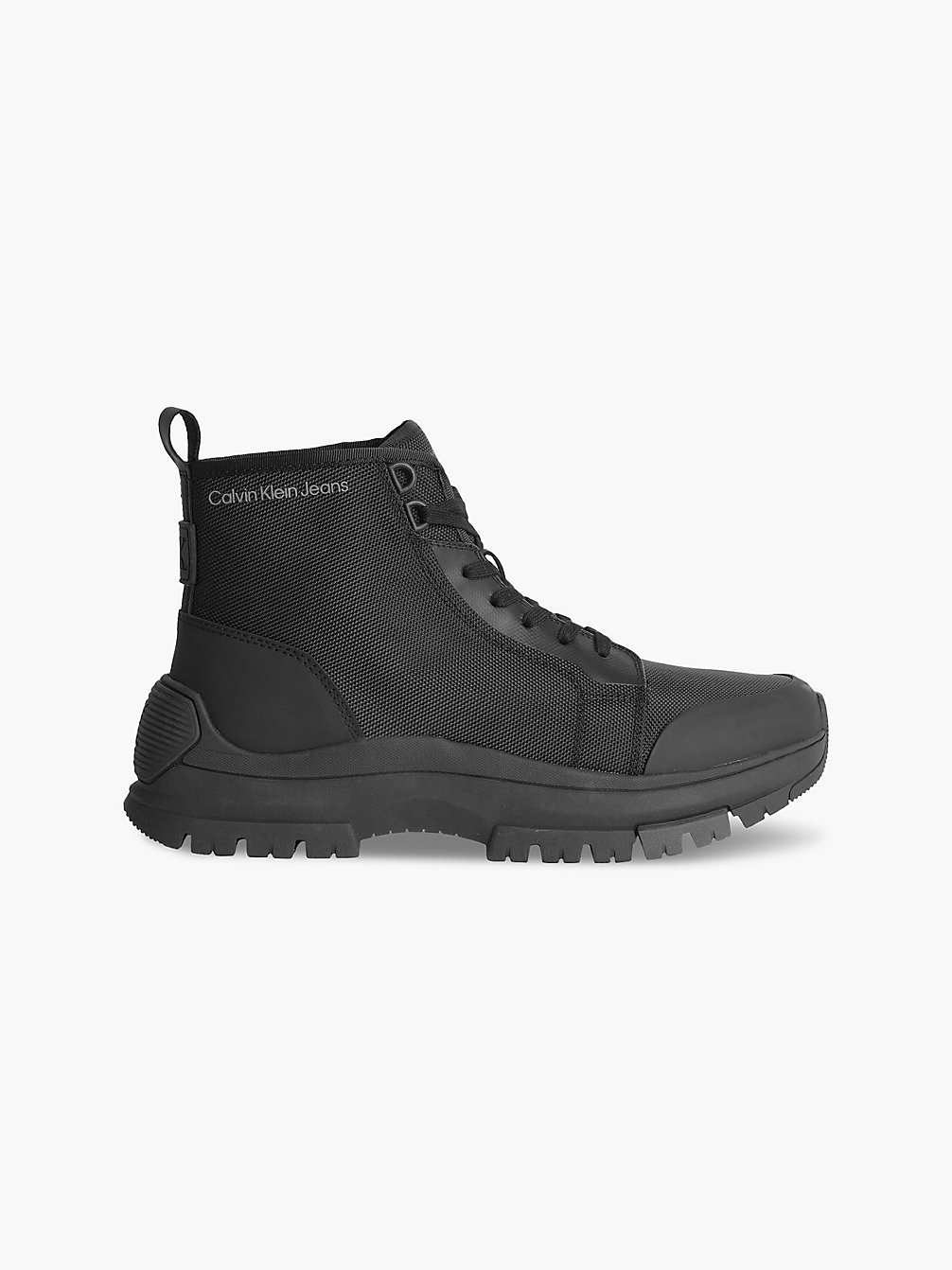 BLACK Recycled Hybrid Boots undefined men Calvin Klein