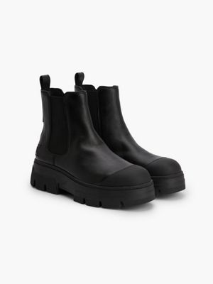 Leather Chunky Boots Calvin Klein® YM0YM00479BDS
