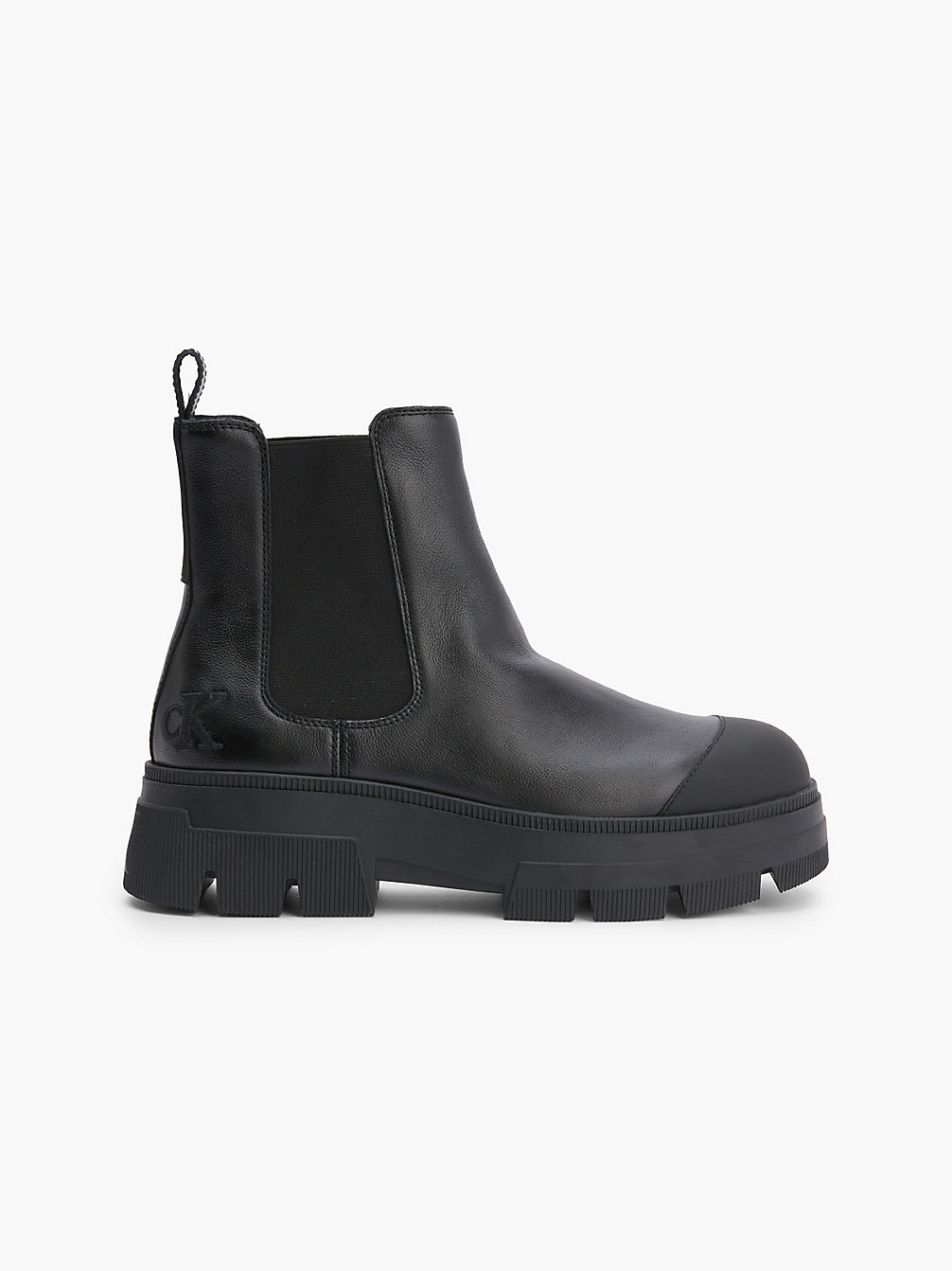BLACK > Chunky Boots Aus Leder > undefined Herren - Calvin Klein