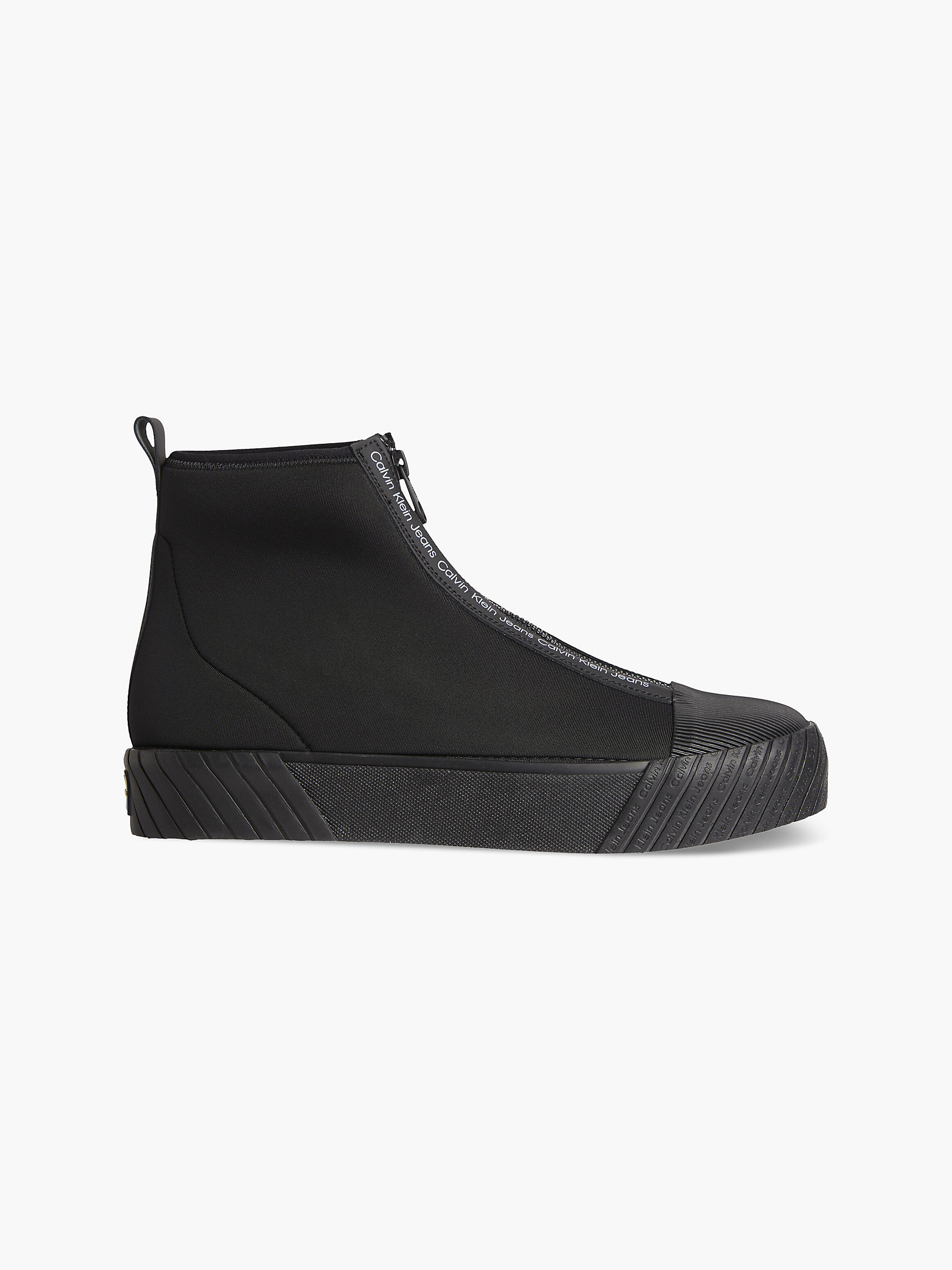 Triple Black Recycled High-Top Trainers undefined men Calvin Klein