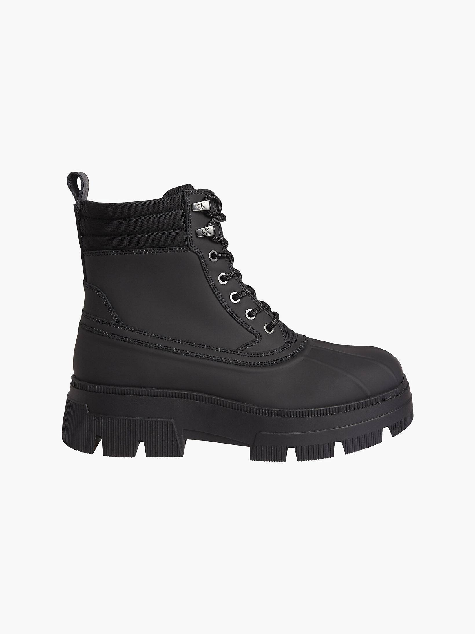 Black > Chunky Boots Aus Leder > undefined Herren - Calvin Klein