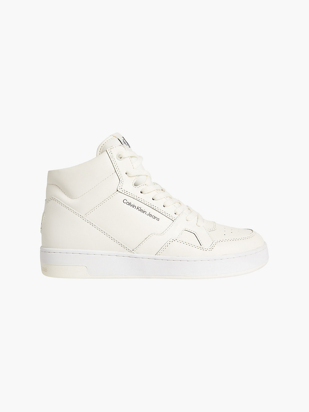 OFF WHITE Leather High-Top Trainers undefined men Calvin Klein