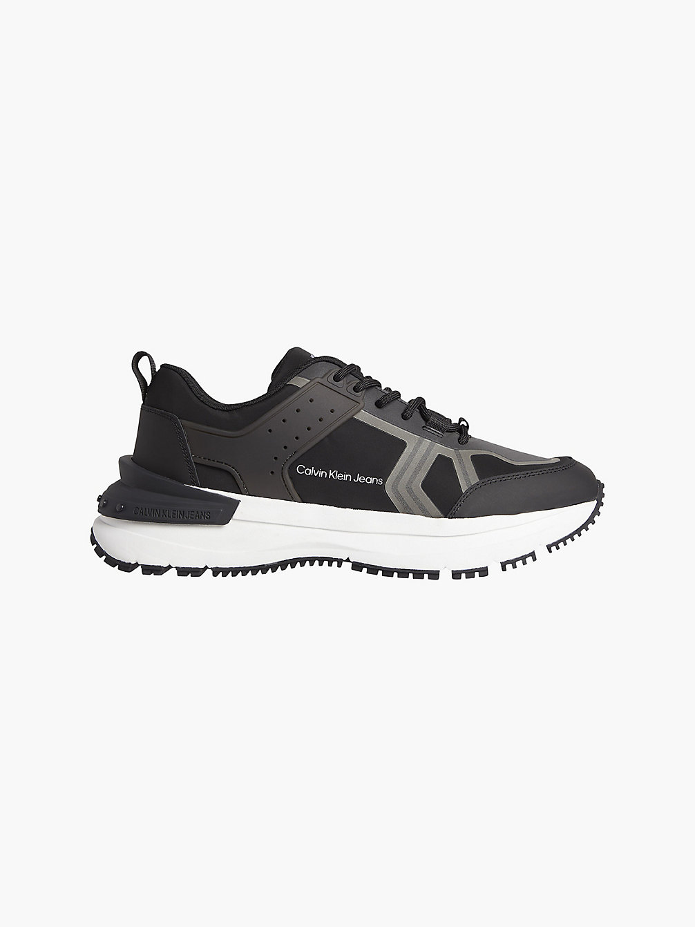 BLACK Recycled Chunky Trainers undefined men Calvin Klein