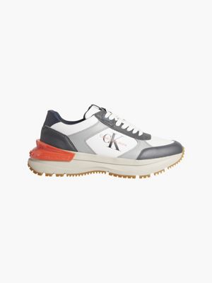 leather chunky trainers