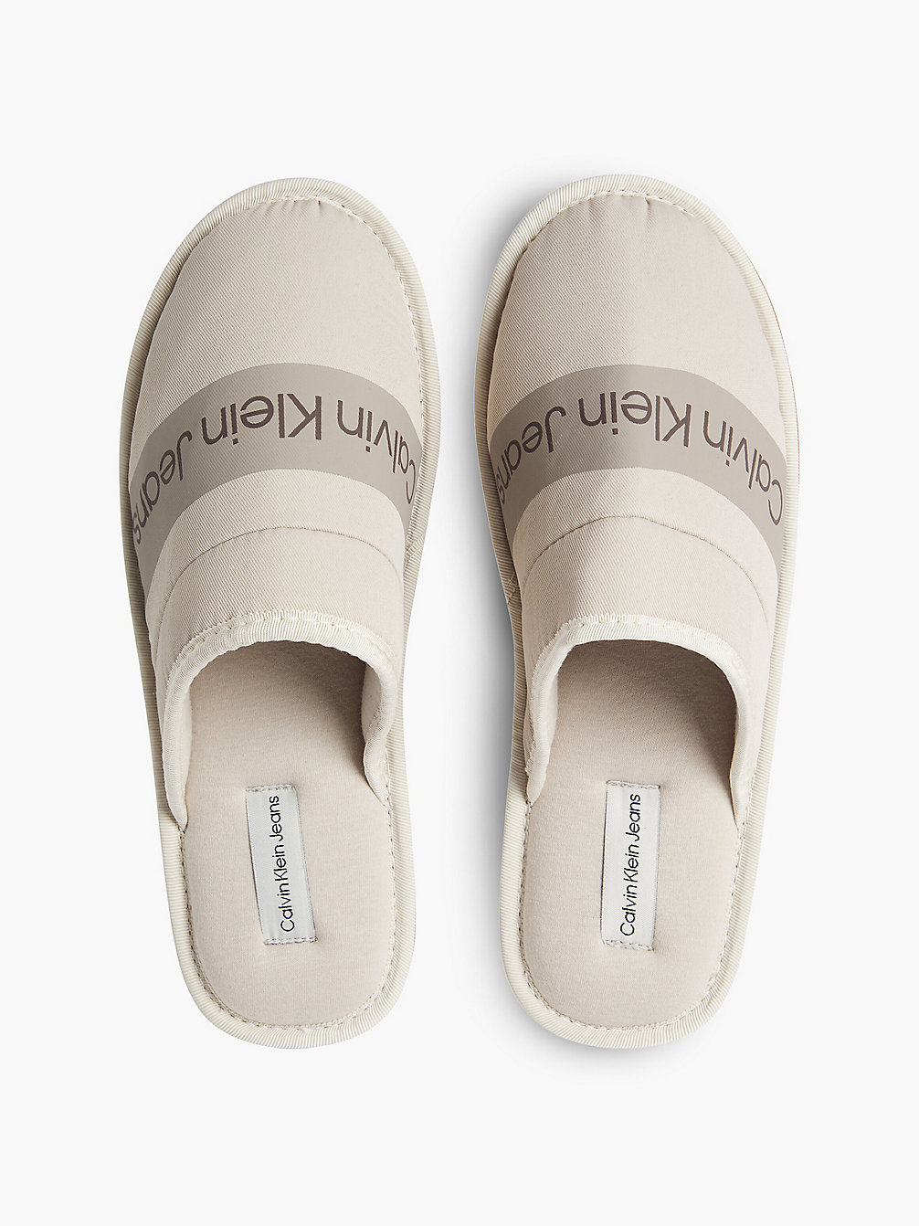 EGGSHELL Recycled Twill Slippers undefined men Calvin Klein