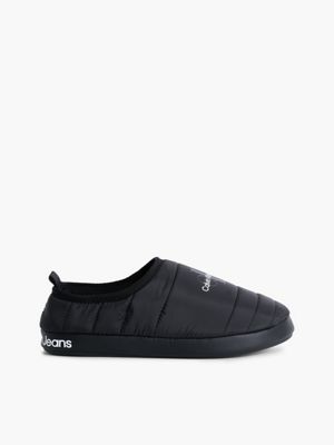 BLACK Chaussons Matelassés Recyclés undefined hommes Calvin Klein