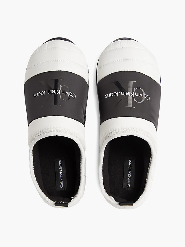 CIRRUS GREY Recycled Quilted Slippers for men CALVIN KLEIN JEANS