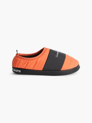 CORAL ORANGE Chaussons Matelassés Recyclés undefined hommes Calvin Klein