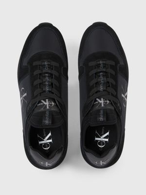 TRIPLE BLACK Buty sportowe z zamszu dla Mężczyźni CALVIN KLEIN JEANS