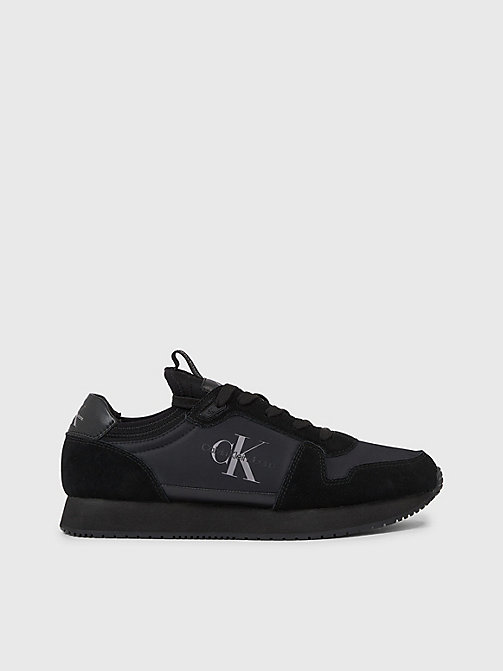 Schoenen Sneakers Sneakers met veters Calvin Klein Jeans Sneakers met veters zwart-wit casual uitstraling 