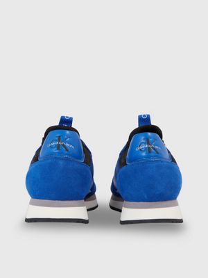 blue twill trainers for men calvin klein jeans