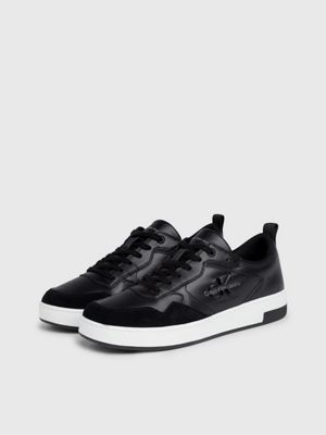 Calvin Klein Jeans Cuir Noir Sneakers Pour Hommes 1 main image 1
