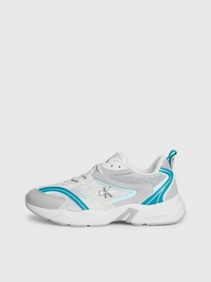 oyster mushroom/formal gray/fanfare leder-sneakers für herren - calvin klein jeans