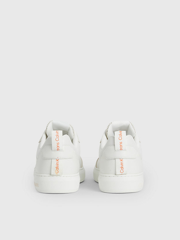 WHITE Leather Trainers for men CALVIN KLEIN JEANS