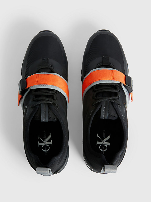 orange recycled trainers for men calvin klein jeans