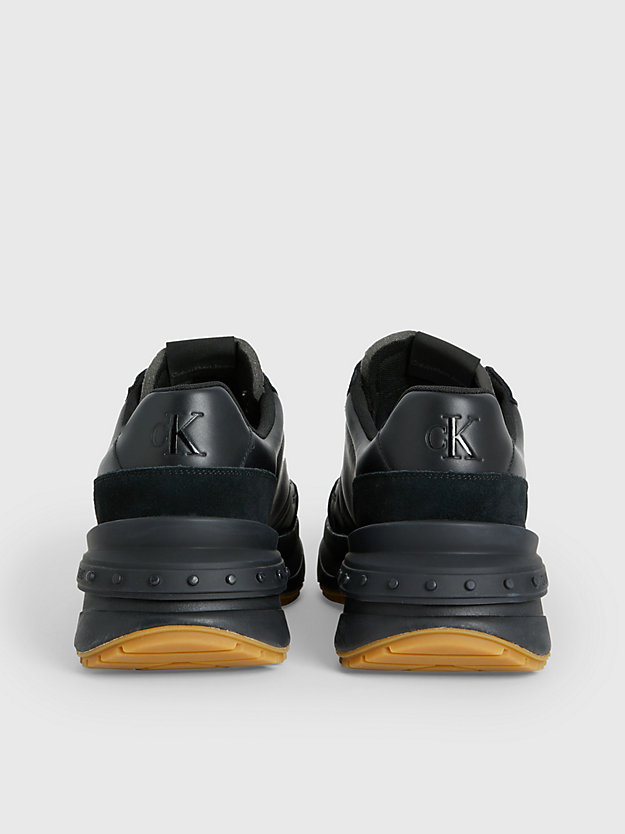 BLACK/ORANGE Recycled Trainers for men CALVIN KLEIN JEANS
