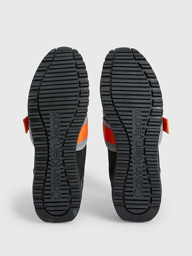BLACK/ORANGE Recycled Trainers for men CALVIN KLEIN JEANS