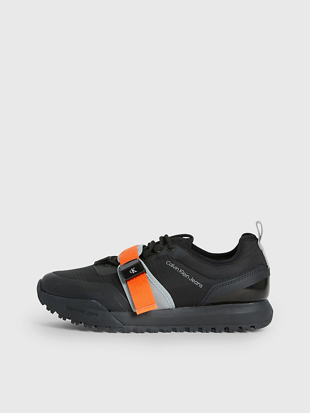 orange recycled trainers for men calvin klein jeans
